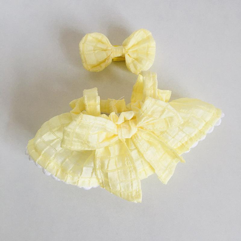 בגדי בובת קטיפה ויניל חמודה 17 ס"מ קופסה עיוורת - תליון LaBuBu שמלת אביזרים