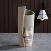 Nordische Keramik-Gesichtsvase Modernes Wohnzimmer Lippenblume Leichter Luxus Ausdruck Halbes Gesicht Dekoration Heimdekorationszubehör