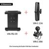 Heavy-Duty Outdoor Tablet Stand with U-bolt Round Tube Mount for 7-14 Inch Tablets