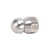 5000PSI High Pressure Washer Nozzle Pipe Dredging Cleaning Nozzle Stainless Steel Jetter Nozzle Ball Head Front 1 Rear 6 Holes G3/8in