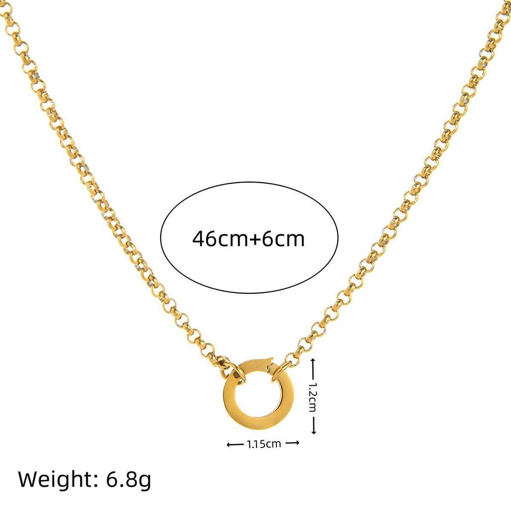 New European & American Animal Series: 18K Stainless Steel Vacuum-Plating Drip Oil DIY Pendants - Colorfast & Stylish