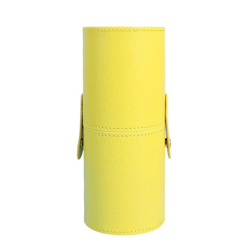 

Портативный тубус для кистей для макияжа из искусственной кожи - пылезащитный дорожный держатель для косметики