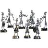 Little Iron Art Musician Creative Men/Women Music Band Crafts Home Office Desk Decoration Birthday Gift 8 Pack (Woman)