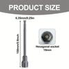 1pc 19mm Hexagonal Socket Metal Drill Bit Adapter For Most Wired Or Cordless Drills Bits RV Car Repair Tools