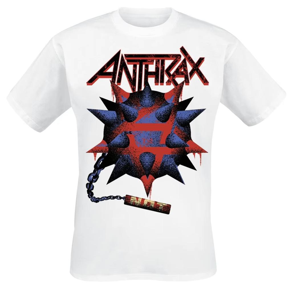 2026 Nieuw Populair Anthrax Persistence Of Time Print T-shirt Katoen Unisex Thrash Metal Fans Casual T-shirt Unisex Wounisex