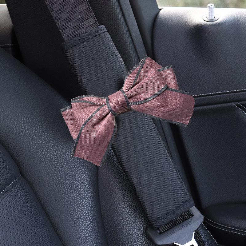 Protectoare de umăr pentru centura de siguranță auto de vară cu desene animate - Decor drăguț pentru interiorul mașinii pentru femei, Pereche