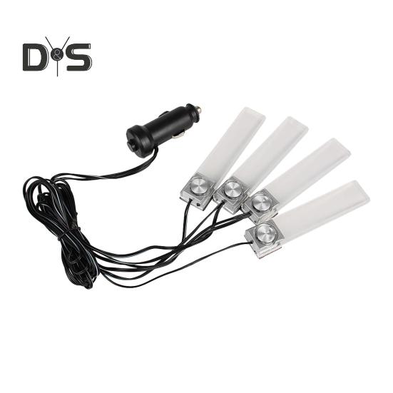 

Атмосферная светодиодная лампа для салона автомобиля, универсальная декоративная лампа для пола, аксессуары для атмосферного освещения разноцветный