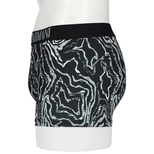 Emporio Armani ALL OVER PRINTED MICROFIBER Boxer Shorts, Front Closure, EU Size, Men's, Brand Name Underwear, Size S (EU Size), 54045350, 74. Violet