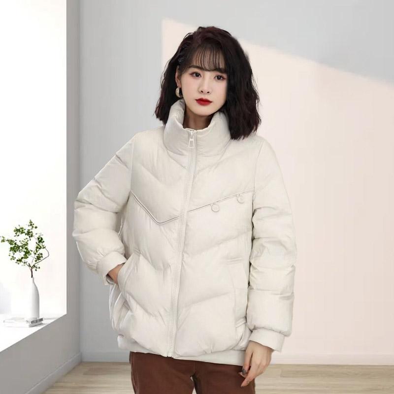 

Пуховик Женская одежда Белый утиный пух Зима Короткий Стиль Плюс Размер Женщины L белый