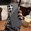 Compatible con Samsung S26 Ultra: Funda de Fibra de Carbono Color-blocking para Teléfono Note20 Ultra Fina Mate S25 Funda Protectora.