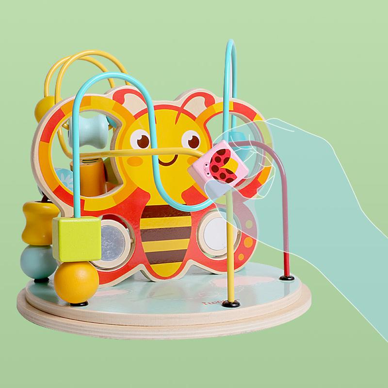 Children's Wooden Multifunctional Box Bead Maze and Shape Recognition Toy Set: Educational Toy for Early Childhood