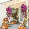 Hot Sale 2Pcs/set Colorful Flower Real Touch Flower Decoration Hanging Morning Glory Artificial
