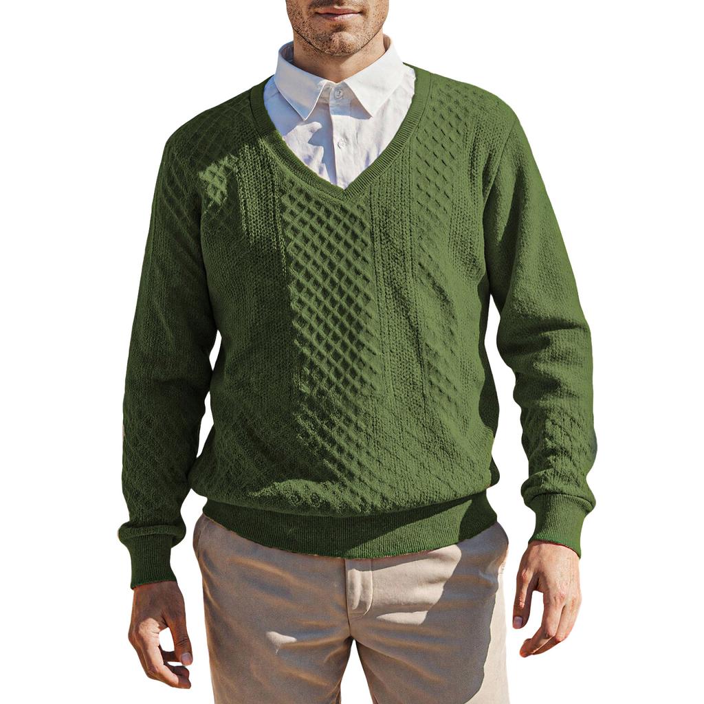 Men's Textured Pullover Hoodie Men's Casual Fashion Long Sleeve Top