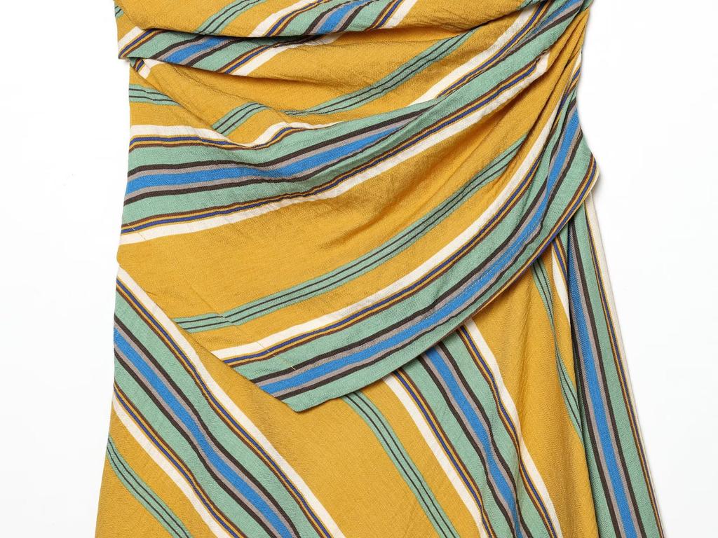 2026 Summer Vintage Asymmetric Maxi Dress Women's Gown Fashion Striped Slim Fit Party Long Dress Female One Shoulder Dresses
