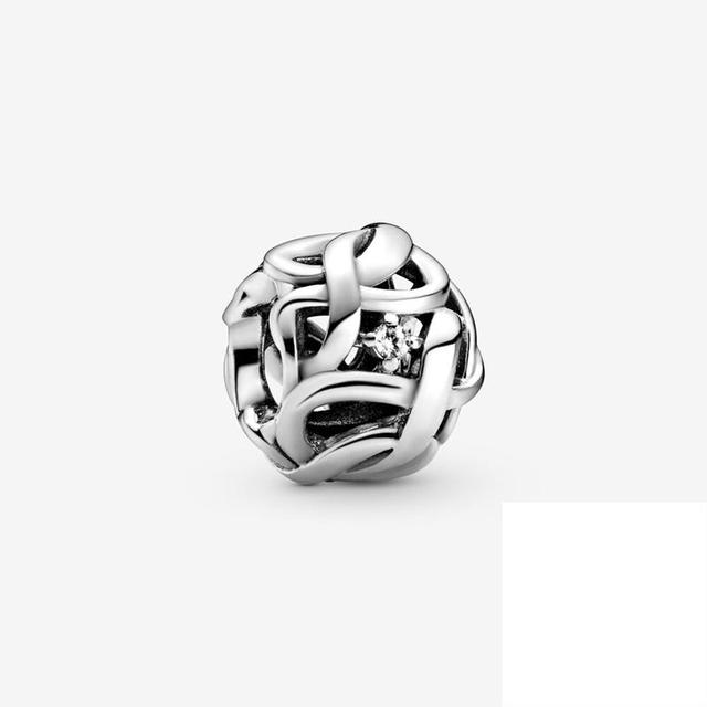 New Openwork Leaves Flower Infinity Love Hearts Charm Beads Fit Original Fashion Bracelet Diy Jewelry For Women