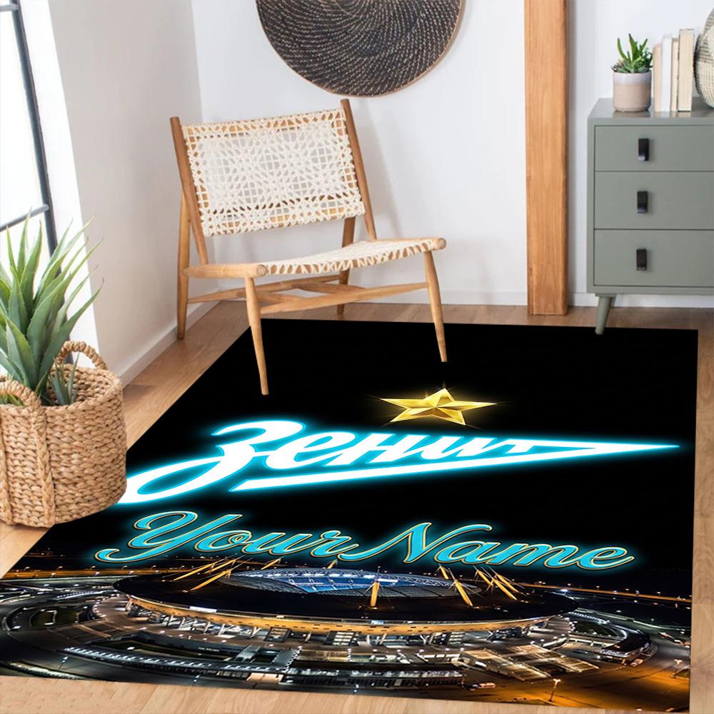 Fc Zenit Saint‑petersburg 37 Customize Text Floor Mat Perfect for Balcony Bedrooms Foyer Outdoor Anti-slip Rug Anime Office Decor
