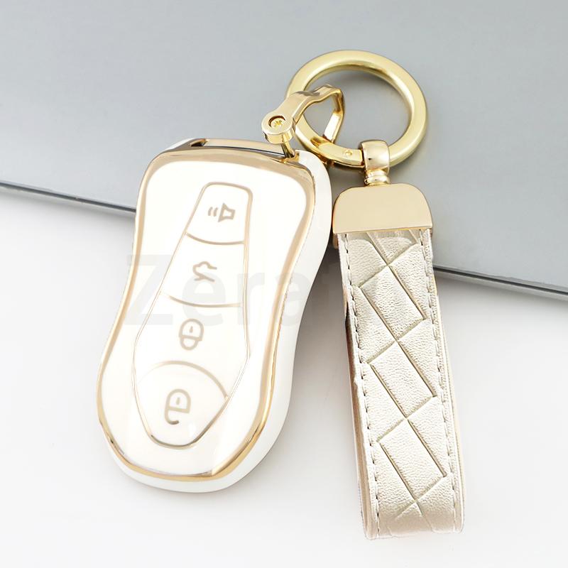 Fashion Tpu Auto Accessories Car Remote Key Cover Case Shell Fob For Geely Azkarra Fy11 Atlas Pro New Emgrand Gs X6 Suv Ec7