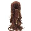Fashion Pearl Tassel Diamond Hijab Rhinestone Square Pearl Tassel Scarf Full Sky Thin Veil Veil Bandana Women Headwear