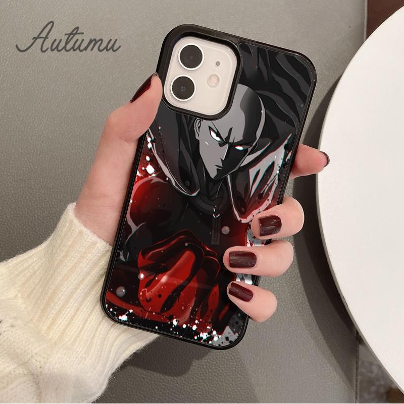 ONE PUNCH MAN Phone Case for iPhone 11 12 13 14 Pro Max mini X XR XS SE 2020 5 6S 7 8 Plus Samsung Galaxy S21 S22 Cover shell
