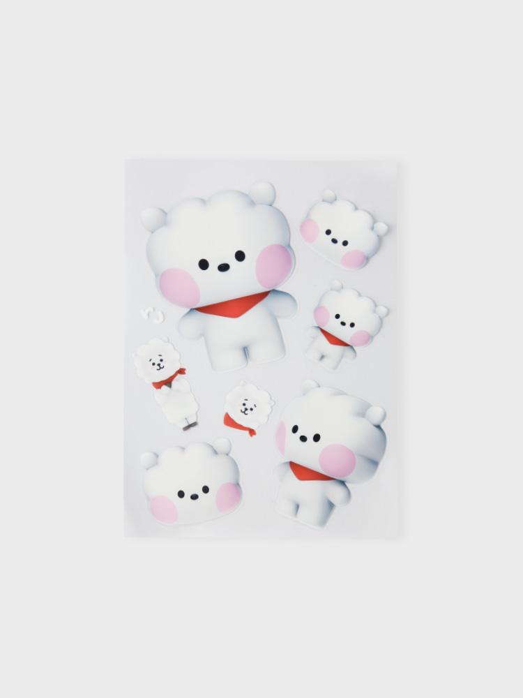 Line Friends BT21 RJ Big & Tiny Removable Sticker