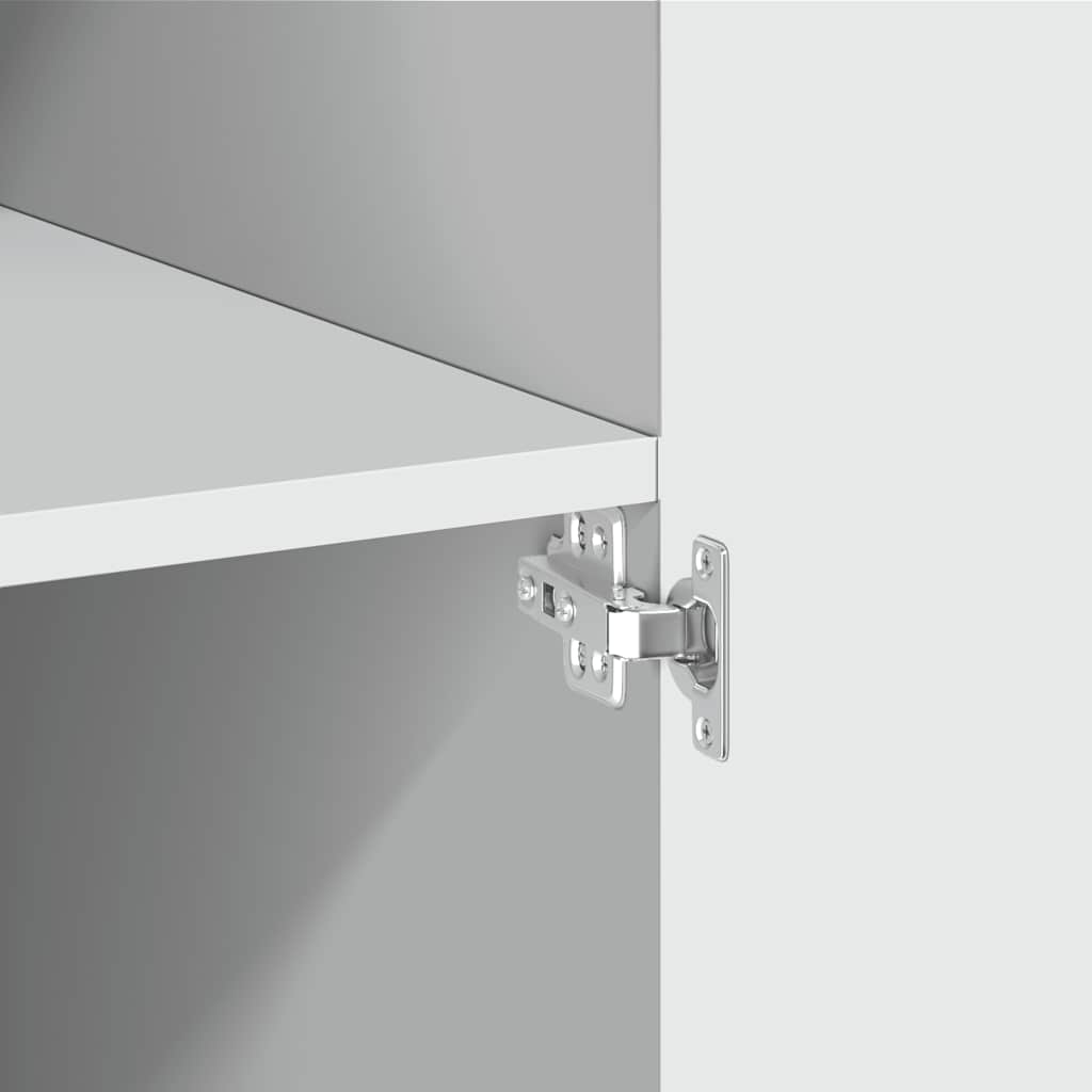 Tall Cabinet White 80 x 42.5 x 225 cm Particleboard