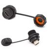 Waterproof USB Connector Threaded Female Panel Mount Socket Industrial Supplies E10TPCTFFF