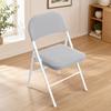 2PCS/SET Universal Elastic Folding Chair Cover Solid Color Dust-proof Chair Slipcover Removable Soft Stool Cover Home Decor