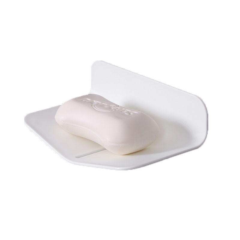 V Shape Soap Dispenser Wall Mount With Drip Tray For Bathroom Storage And Convenience