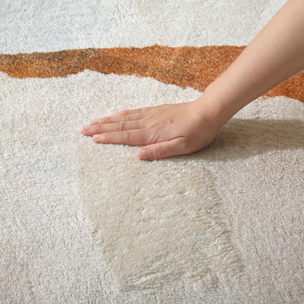 Calore Carpet Nordic Imitation Dust Mite Odor Geometric Suitable for Heated and Cooled All Seasons Rug, Rugmart, Style, Cashmere, Resistant,