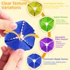 Fidget Cube with Texture Sensory Flip, Stress Relief Toy, Silent Desk Toy for Anxiety, Adults and Kids