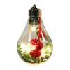 LED Christmas Ball Lights Transparent Christmas Ornament Lamp Bulb For Home Party Decoration Pendant Kid Adult Festival Gifts
