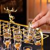 High-grade Light Luxury Crystal Glass Baijiu Cup Household Chinese One-bite Wine Cup 50ml Wine Set