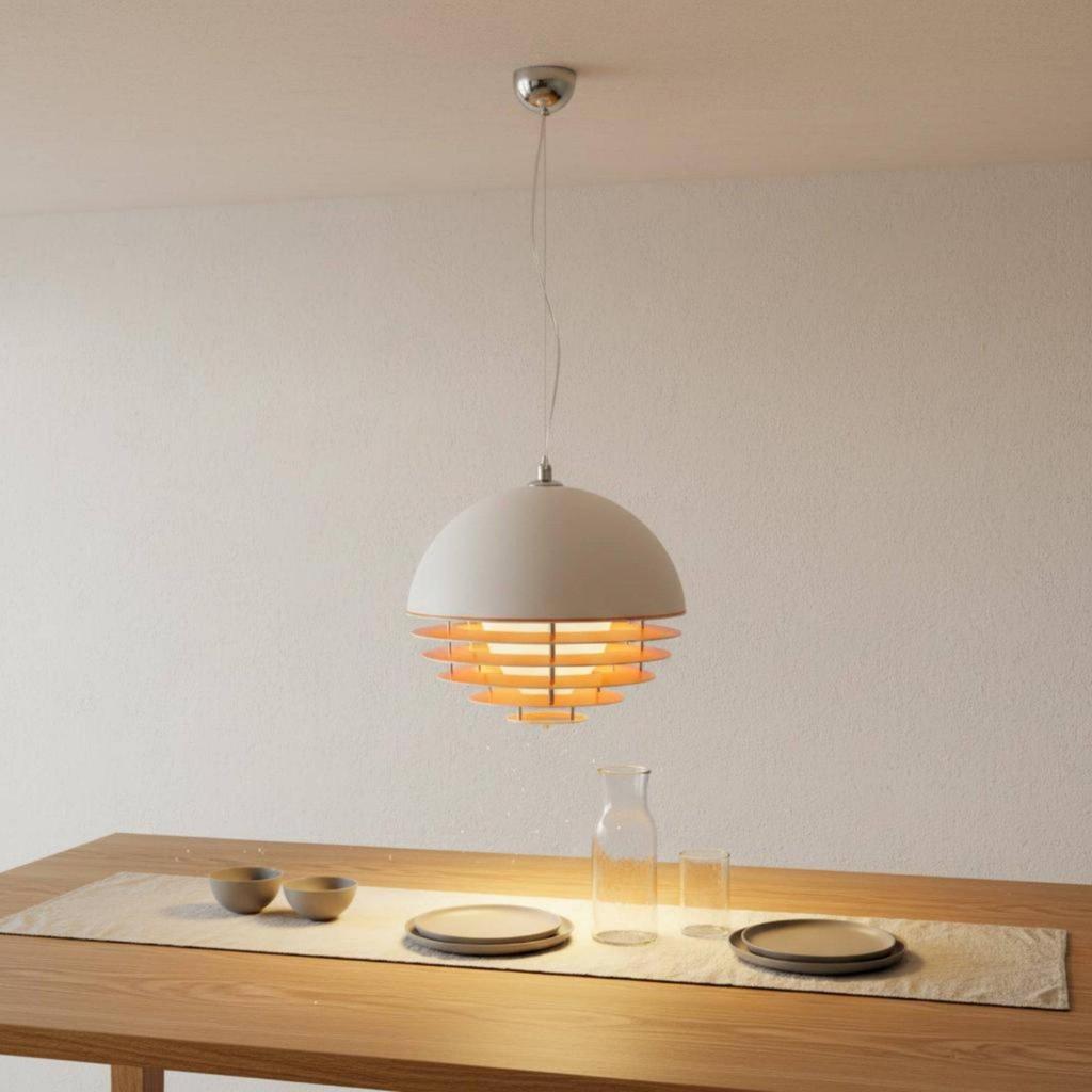Modernist Pendant Light Minimalist Design Sunset Hanging Lamp Warm Ambient Glow