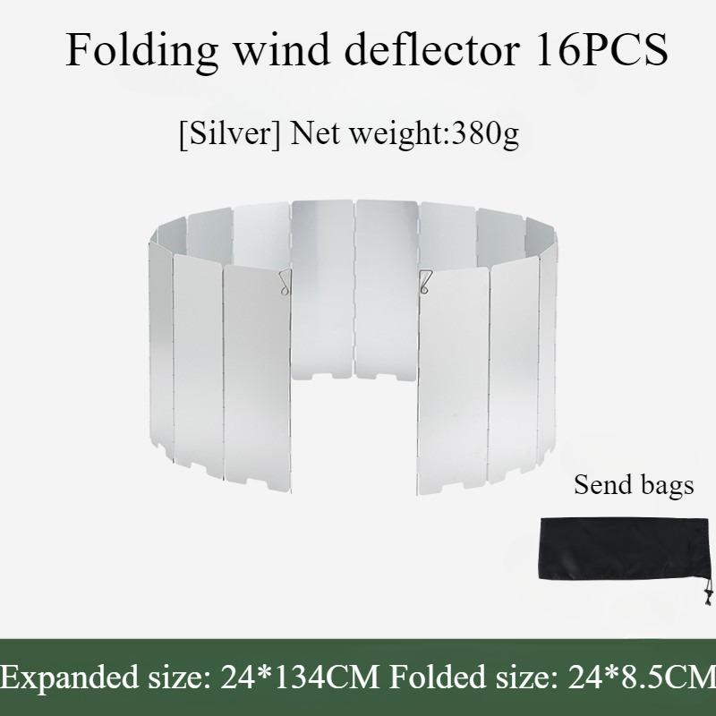 

16 предметов для кемпинга, газовая плита, оксидированный алюминиевый сплав, ветрозащитный чехол для кемпинга, пикника, готовки, ветрозащитный чехол