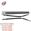 Toyota IZOA 2018 Electroplated Outer Trim & Sound Insulation Strip (75710-F4040)
