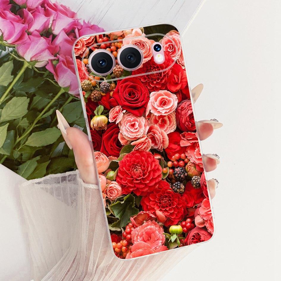 6.55" For Honor 500 5G Case Fashion Flower Bowknot Soft Slim Silicone Phone Cover For Honor 500 Pro Funda MEY-AN00 Honor500 Capa