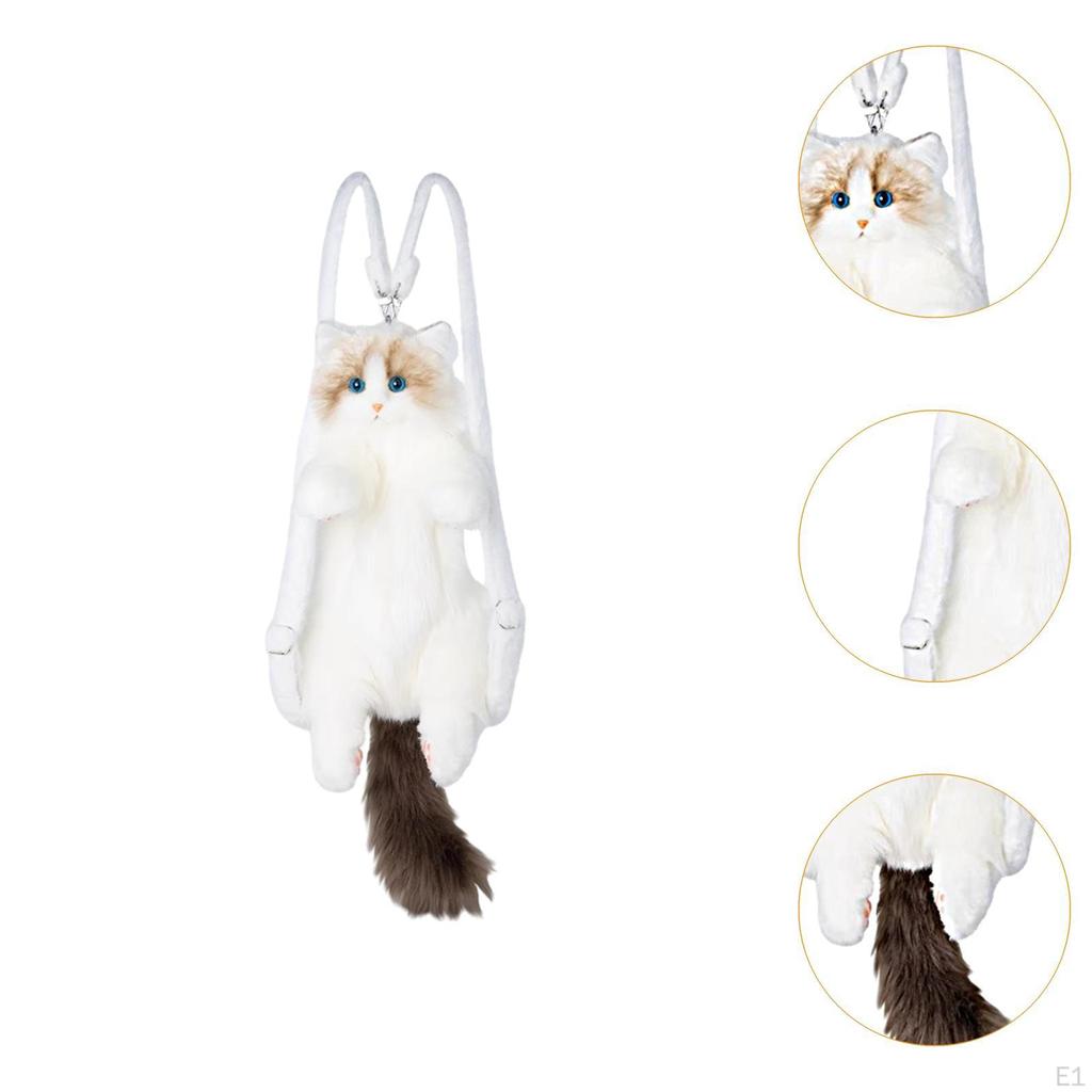 Cute Cat Backpack Realistic Funny Stuffed Animals for Teens Child