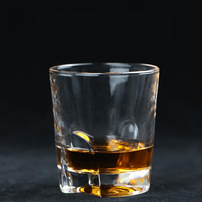 4pcs Cocktail Old Fashioned Bourbon Glass High Beauty Transparent Crystal Glass Cup Cold Drink Cup Household Juice Whiskey Glass