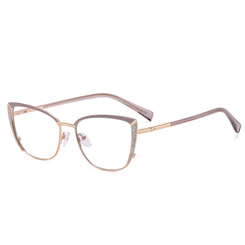 Women Cat Eye Myopia Eyeglasses Fashion Trendy Anti-blue Light Near Sight Glasses Female Vintage HD Lens Minus Eyewear 0 To -6.0