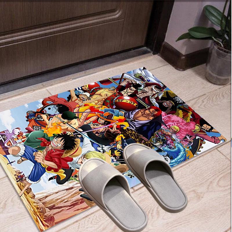 Tappeto con Motivo One Piece, Tappetino da Interno/Esterno, per Picnic, Sala Giochi, Camera da Letto, Ufficio, Soggiorno, Tappeto Arredamento Casa, Regalo di Compleanno