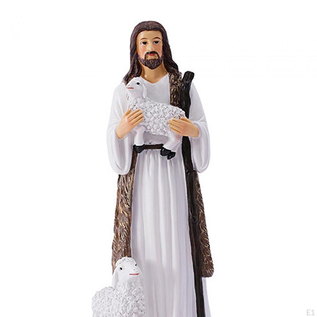 Jesus Standing Statue Religious Figurine Collectible Character Sculptures for Easter