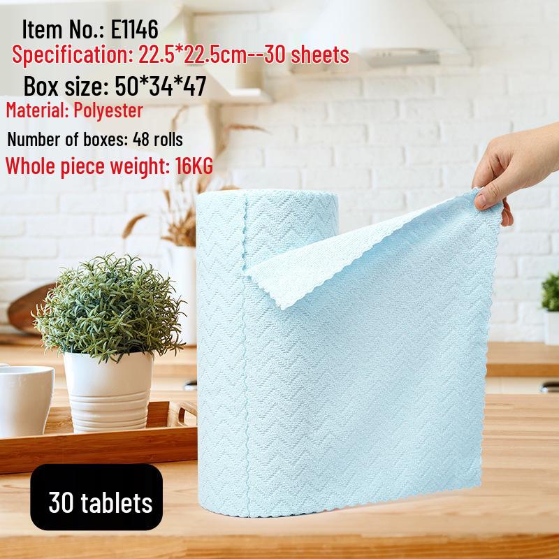 Multi-Use Absorbent Oil-Removing Tearable Dishcloth for Kitchen Cleaning