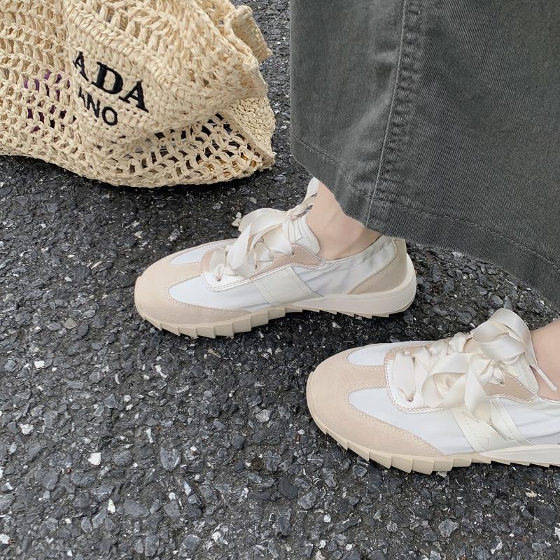 ~ Ballet soft sole splicing ribbon versatile sports and leisure shoes women's summer