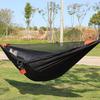2Person Outdoor Camping Hammock 2.8x1.4m/9.2x4.6ft Lightweight Hanging Mosquito Net Hammocks Tree Straps Swing Backpack Backyard