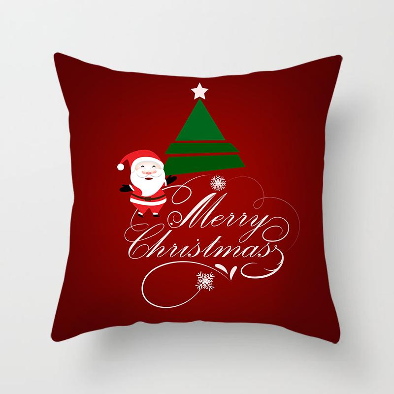Christmas Home Pillow Covers Christmas Printed Bed Home Decor Cushion Covers Christmas Decor Pillow Covers