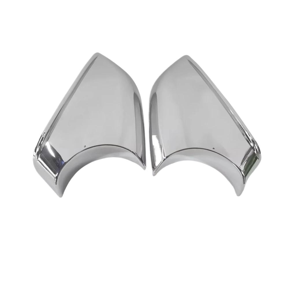 For Tesla Model S 2014-2021 Silver Chrome Car Side Door Wing Cover Rear View Mirror Lower Housing Holder Caps Replacement