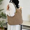 Hand-Woven Armpit Bag Summer Woven Tote Handbag Large Capacity Women's Shoulder Bag Paper Rope Ladies Beach Underarm Bag