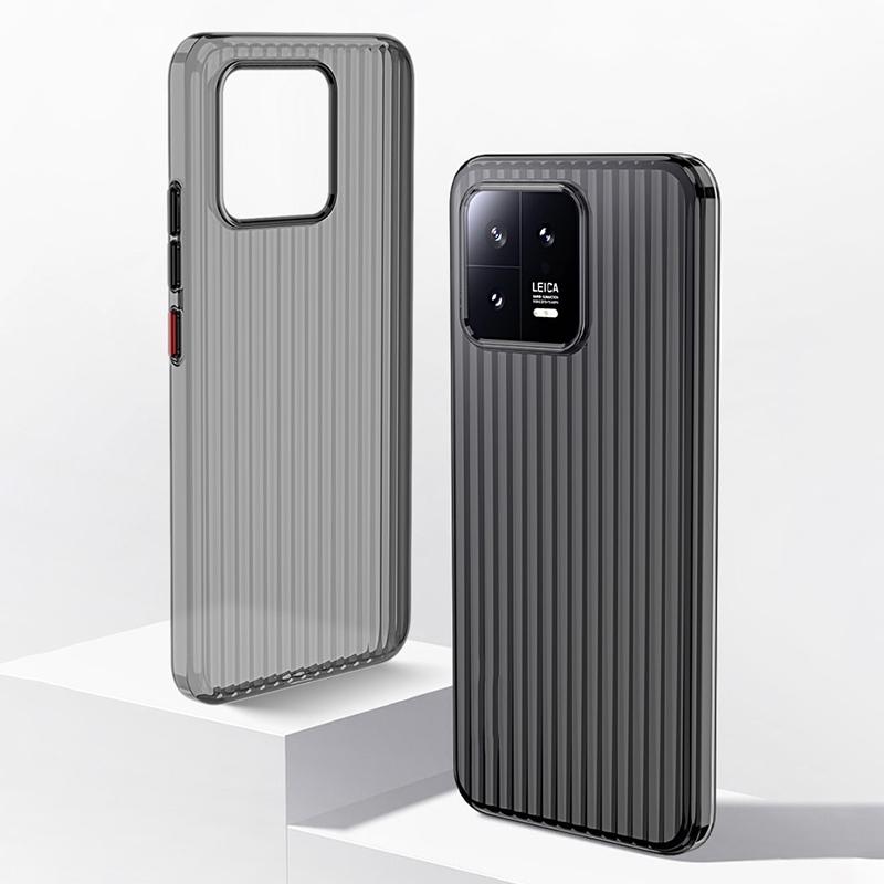 

For Xiaomi 13 Pro 5G Case Corrugated Texture Hard PC Phone Cover B