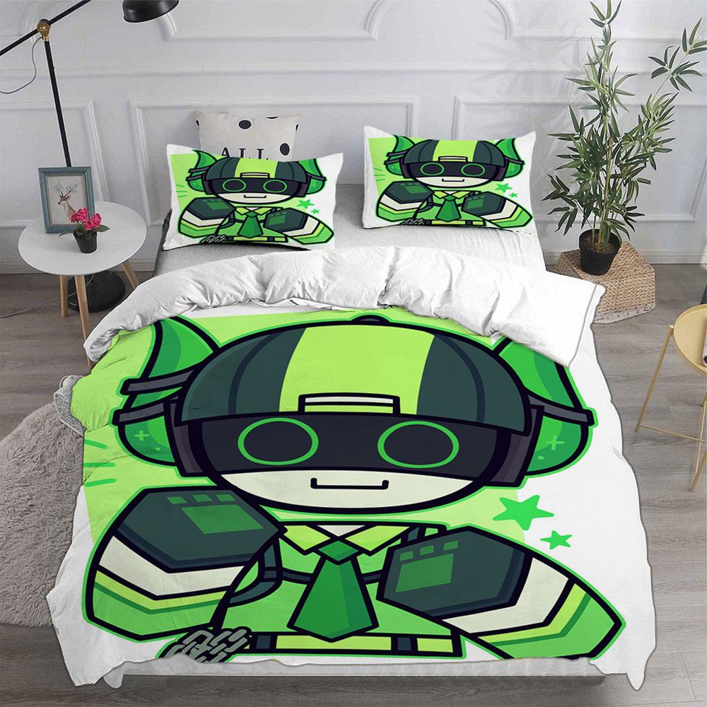 Phighting Bedding Sets Cartoon Bed Cover Comforter Duvet Cover Pillow Case 2-3 Pieces Sets Kids Adult Bedroom Decoration