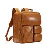 Herren Echtleder Mehrfachtaschen Reise-Rucksack: Große Kapazität, vielseitig und ideal für lässige Outdoor-Abenteuer.